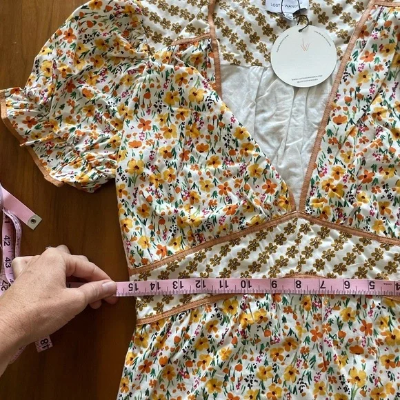 Lost & Wander Spring Sunrise Midi Dress NWT - Picture 15 of 16